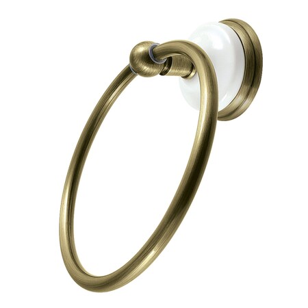 Kingston Brass Towel Ring, Antique Brass BA1114AB